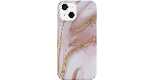 BlueBuilt Pink Marble Hard Case Apple iPhone 13 Mini Back Cover