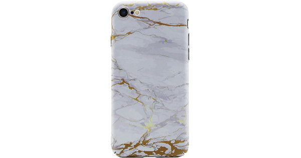 BlueBuilt Grey Marble Hard Case Apple iPhone SE 2022 / SE 2020 / 8 / 7 Back Cover