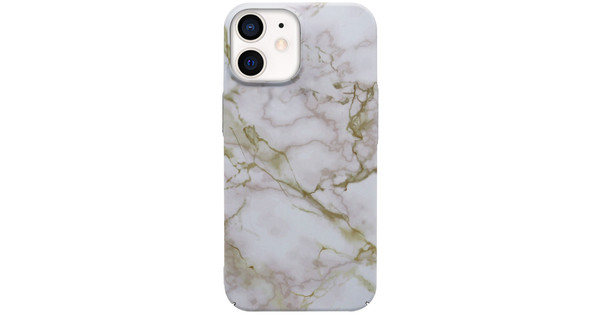 BlueBuilt Soft Pink Marble Hard Case Apple iPhone 12 Mini Back Cover