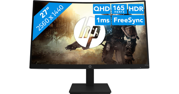 HP X27qc QHD Gaming - Monitoren - Coolblue