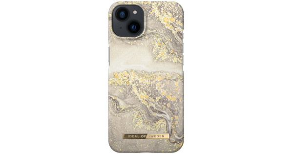 Ideal of Sweden Sparkle Greige Marble Apple iPhone 13 Back Cover