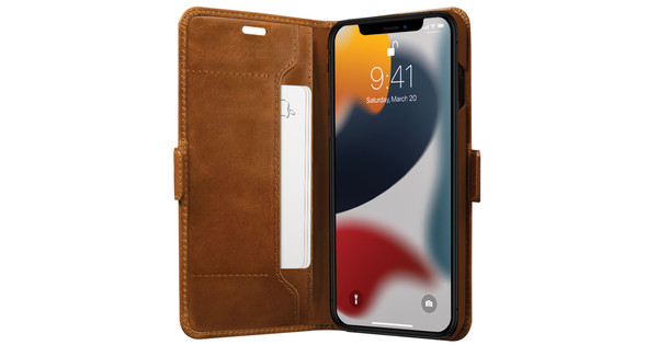 DBramante1928 Copenhagen Slim Apple iPhone 13 Pro Max Book Case Leer Bruin