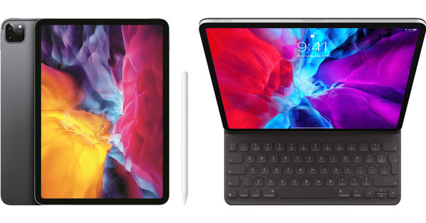 Apple iPad Pro (2020) 12.9 inches 128GB WiFi Space Gray + Smart Keyboard + Pencil 2