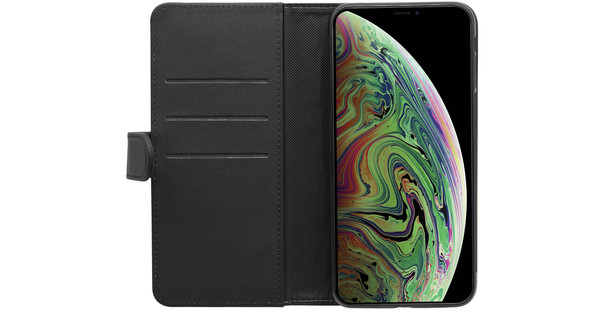 BlueBuilt Apple iPhone Xs Max 2-in-1 Case Leer Zwart