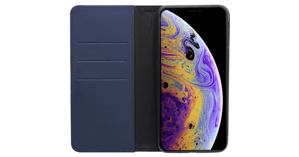 Bende Gelijkenis Verkoper BlueBuilt Apple iPhone Xs/X Book Case Leer Blauw - Coolblue - Voor 23.59u,  morgen in huis