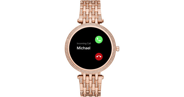 Michael Kors Darci Gen 5E Display MKT5140 Rose Gold with Gemstones -  Coolblue - Before 23:59, delivered tomorrow