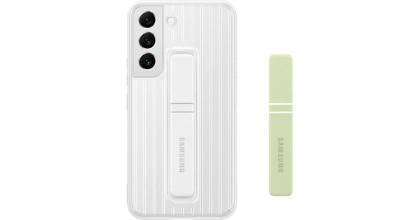 Samsung Galaxy S22 Protective Standing Back Cover Wit - Coolblue - Voor ...