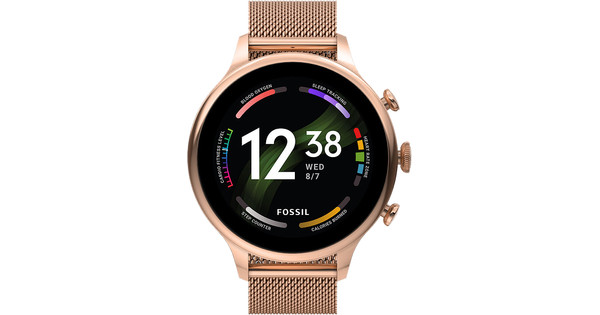 Fossil digital watch rose gold hot sale