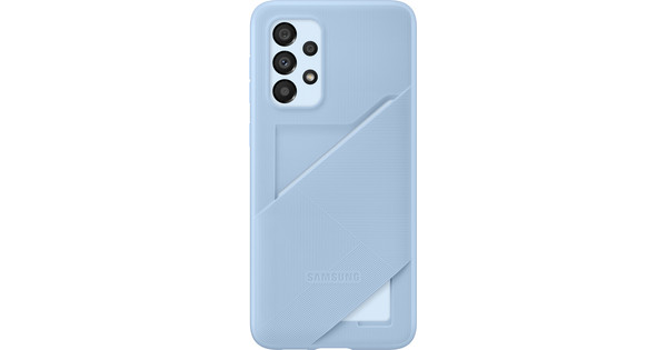 Samsung Galaxy A33 Card Slot Back Cover Blauw