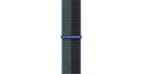 Apple Watch 38/40/41 mm Nylon Sport Loop Horlogeband Middernacht/Eucalyptus