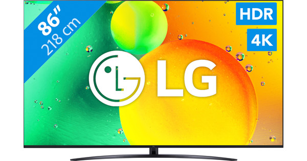 Televisor LG 86NANO766QA - 86'', Smart TV, 4K - ComproFacil