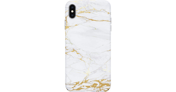 BlueBuilt Grey Marble Hard Case Apple iPhone Xs Max Back Cover