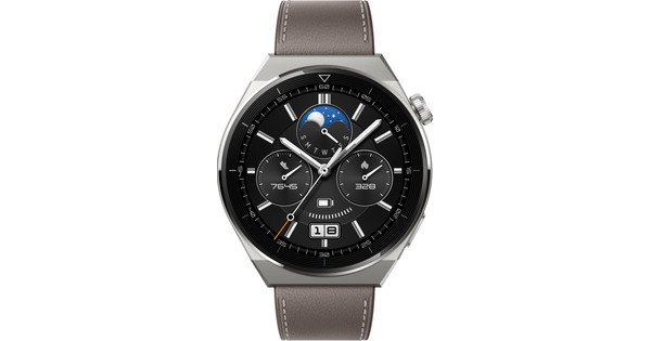 Huawei Watch GT 3 Pro Titanium Classic Zilver 46 mm