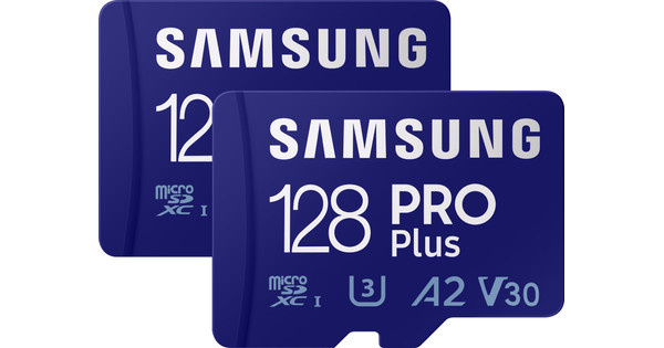 Samsung PRO Plus 128GB - Duo Pack - Coolblue - Voor 23.59u, morgen in huis