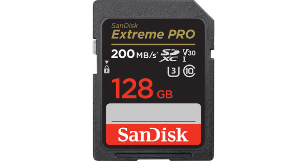 SanDisk SDXC Extreme Pro 128GB 200MB/s - Coolblue - Before 23:59