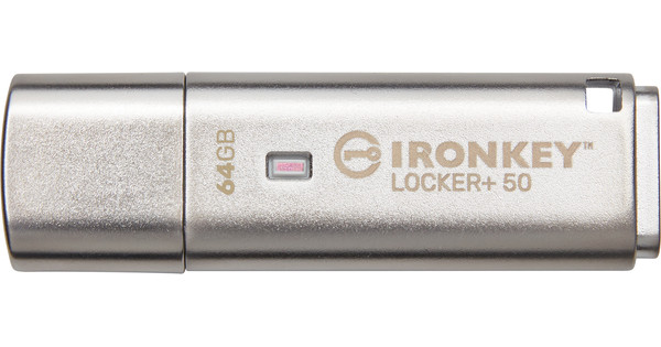 Kingston IronKey Locker Plus 50 64GB - Coolblue - Before 23:59 ...