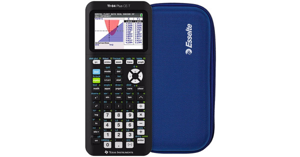 Texas Instruments TI-84 CE-T + Rekenmachine Case Blauw - Coolblue ...