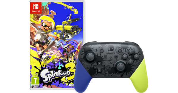 Splatoon 3 + Nintendo Switch Pro Controller Splatoon edition - Coolblue ...