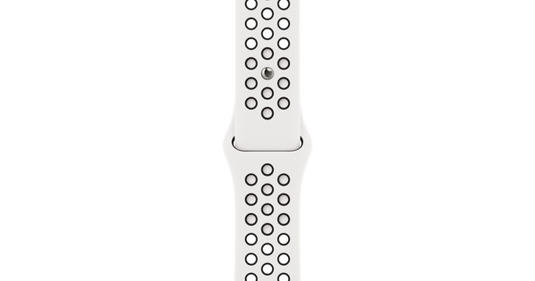 Apple Watch 38 40 41 Mm Siliconen Horlogeband Nike Sport Summit White