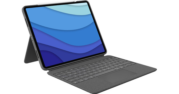 Logitech Combo Touch Apple iPad Pro 11 inches (2022/2021/2020) Keyboard Cover QWERTY Gray