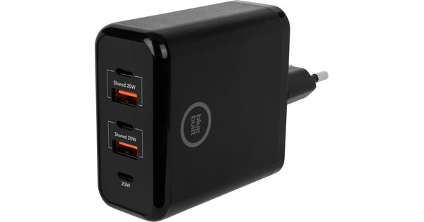 Bluebuilt Power Delivery En Quick Charge Oplader Met 5 Usb Poorten 20w