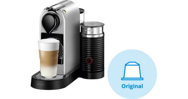 Geit Opname Ongemak Krups Nespresso Citiz & Milk XN761B Zilver - Coolblue - Voor 23.59u, morgen  in huis