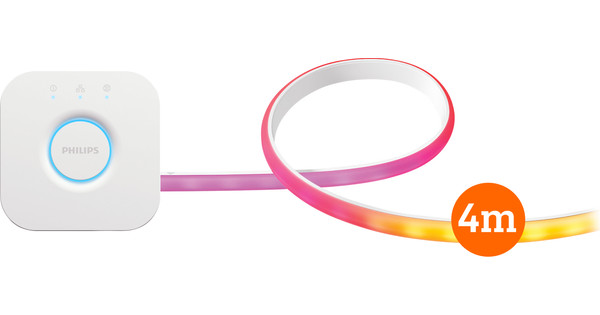 Philips Hue Gradient Light Strip Basic Set 4 Meters + Bridge - Coolblue ...