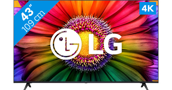 LG 43UR80006LJ (2023) LED HDR 4K Ultra HD Smart TV, 43 inch with Freeview  Play/Freesat