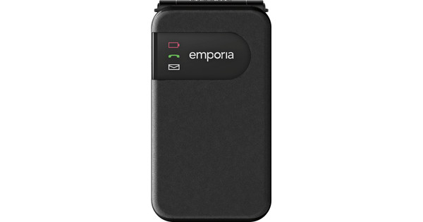 Emporia PURE-LTE Seniorentelefoon – 4G Mobiel Met Noodknop – Grote Toetsen Met Goed Drukpunt – 3 Snelkeuzetoetsen – Geschikt Voor Hoortoestellen – Zwart