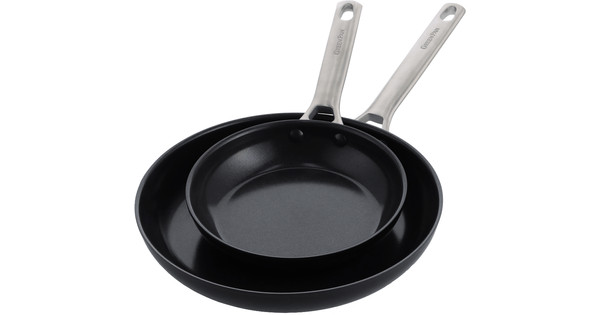 GreenPan Padova Frying Pan Set 20cm + 28cm Reserve Black