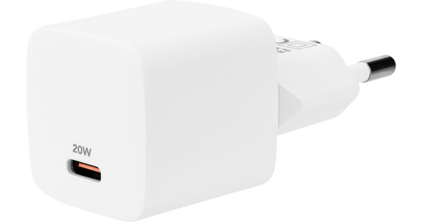 BlueBuilt Power Delivery Charger with USB-C Port 20W White