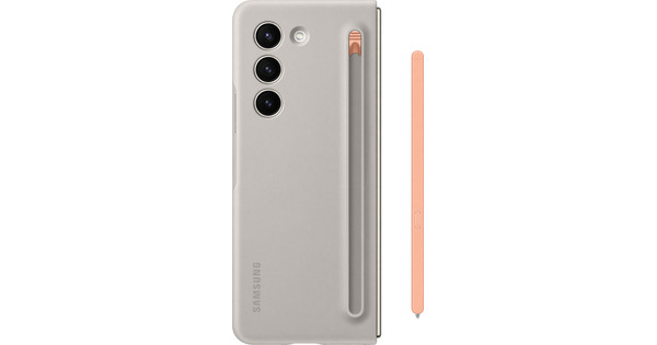 Samsung Galaxy Z Fold 5 Back Cover met S Pen Creme