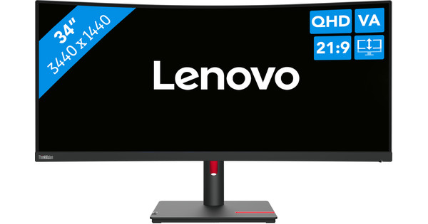 Lenovo ThinkVision T34w-30 - écran LED - incurvé - 34 - Campus