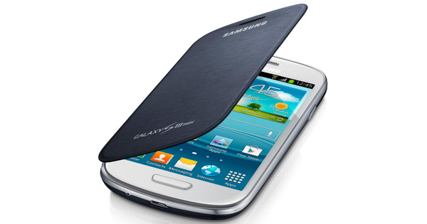 Beweging Verdienen namens Samsung Galaxy S III Mini Flip Cover Blue - Coolblue - Voor 23.59u, morgen  in huis