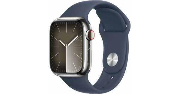 Apple Watch Series 9 4G 41mm Silver Stainless Steel Sport Band 