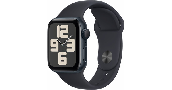 Apple Watch SE (2022) 40mm Midnight Aluminum Sport Band S/M