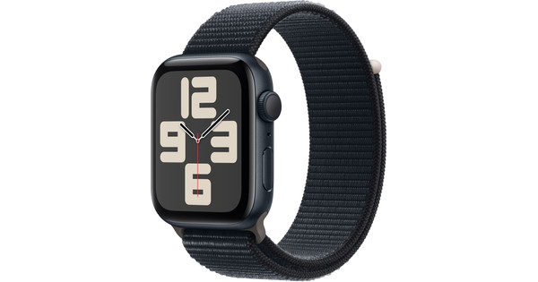 Apple Watch SE (2022) 44mm Midnight Aluminum Sport Watch Strap