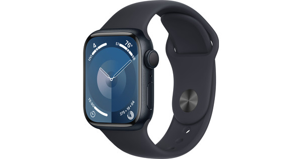 Apple Watch Series 9 41mm Midnight Aluminum Sport Band S/M