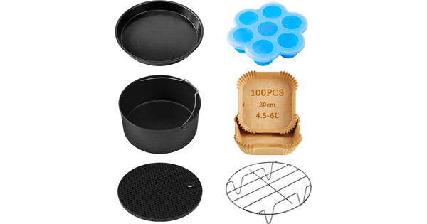 COSORI Airfryer accessoireset, geschikt voor alle merken 5,5 l, 6