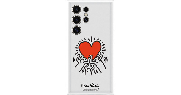 Samsung Galaxy S24 Ultra Keith Haring Suit Back Cover Transparant