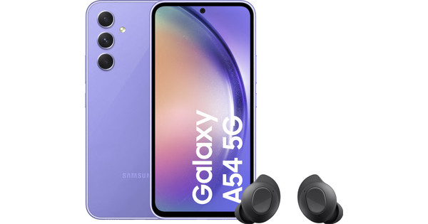 Samsung Galaxy A54 128GB Purple 5G + Samsung Galaxy Buds FE Black