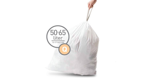 Simplehuman Waste bags Code Q - 50-65 Liter (20 pieces) - Coolblue