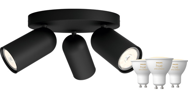 Philips Hue Pongee Opbouwspot (Zwart) - GU10