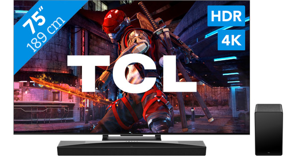 TCL QLED 75C743 (2023) + soundbar