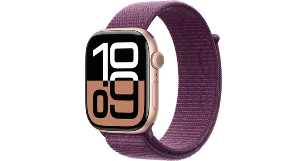 Apple Watch Series 10 46mm Rosegoud Sport Loop Coolblue Voor 23.59u morgen in huis