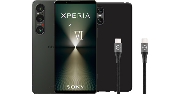 Sony Xperia 1 VI 256GB Groen 5G + Accessoirepakket