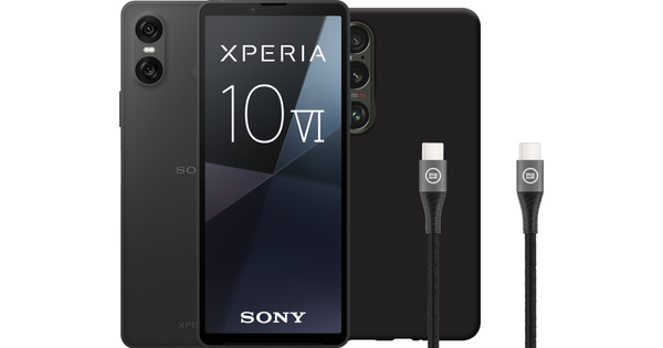 Sony Xperia 10 VI 128GB Black 5G + Accessory Pack