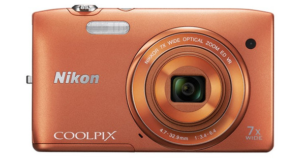 Nikon Coolpix S3500 Orange - Coolblue - Voor 23.59u, morgen in huis