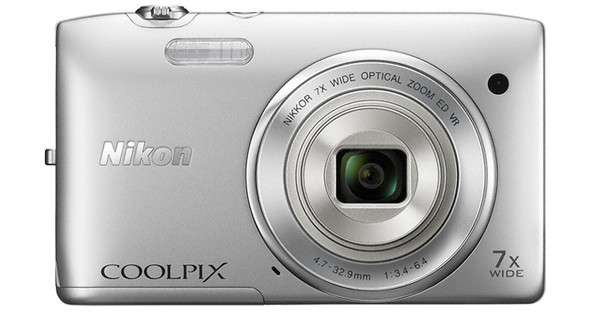 Nikon Coolpix S3500 Silver - Coolblue - Voor 23.59u, morgen in huis