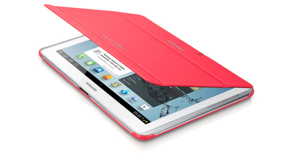 barrière verjaardag in het geheim Samsung Galaxy Tab 2 10.1 Book Cover Pink - Coolblue - Voor 23.59u, morgen  in huis
